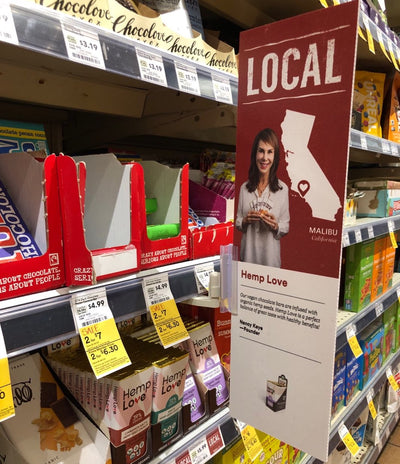 Discover Hemp Love at Whole Foods at Redondo Beach. A New, Cool & Unique Local Product